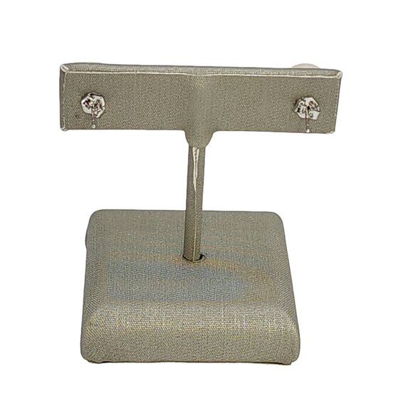 925 Sterling Silver 10mm Button Peach Cultured Freshwater Pearl‎ Stud Earrings - Picture 4 of 10